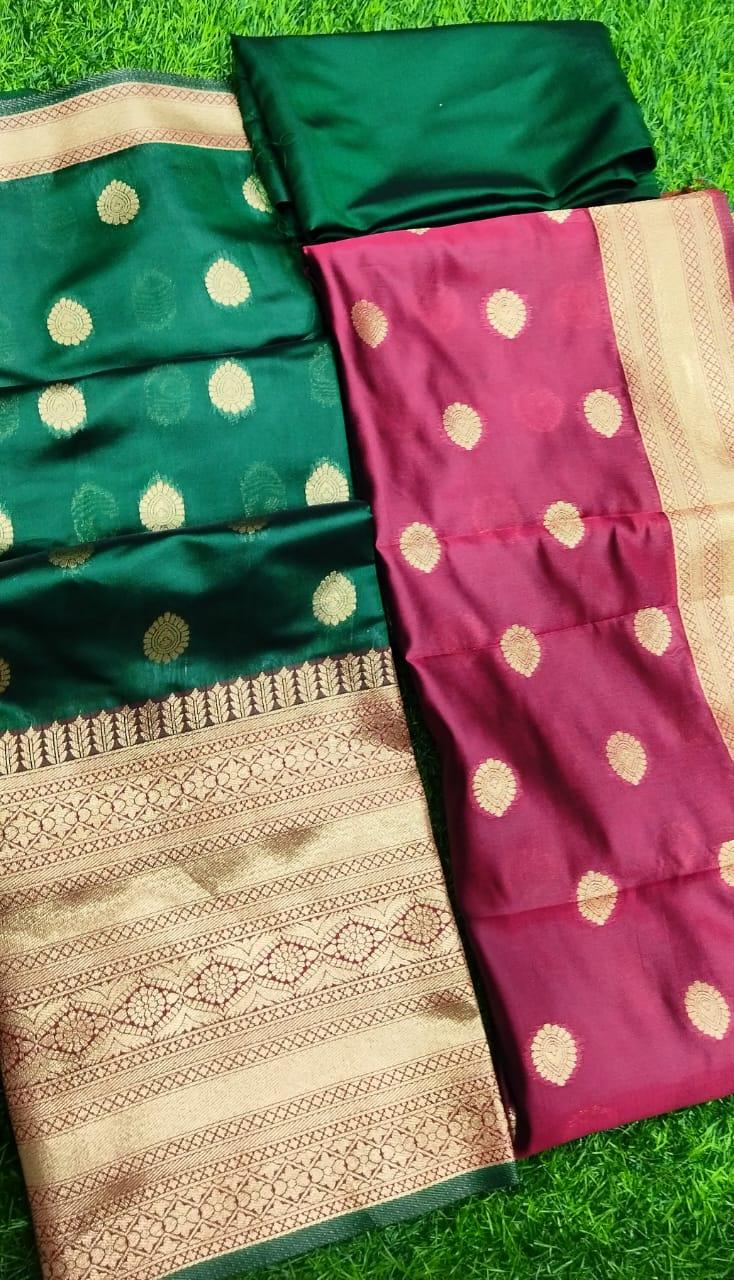 Beautiful Pure Silk Zari Half Saree &amp; Lehenga Set