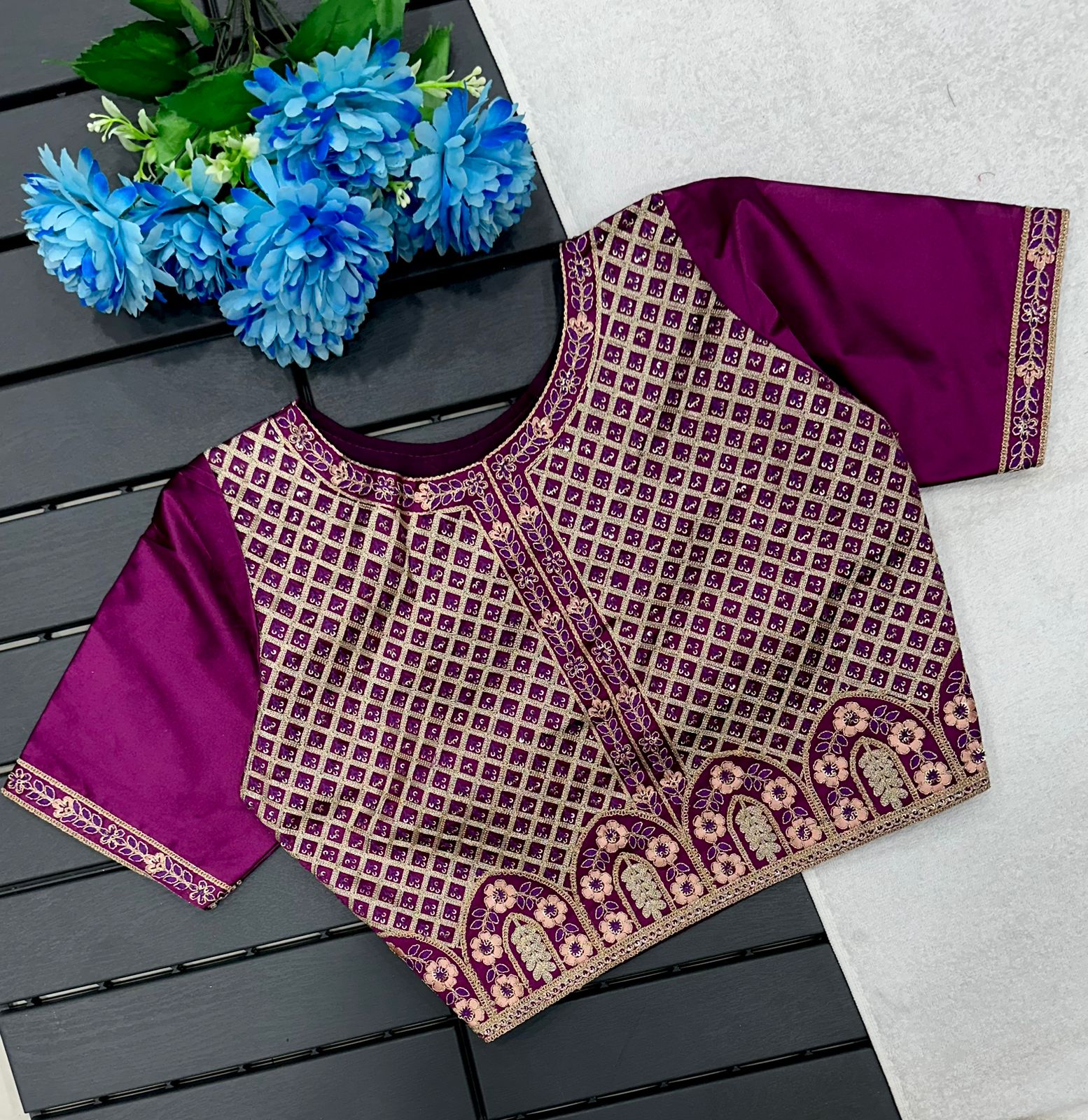 Beautiful Designer Havy Embrodiary Seqance work Blouse