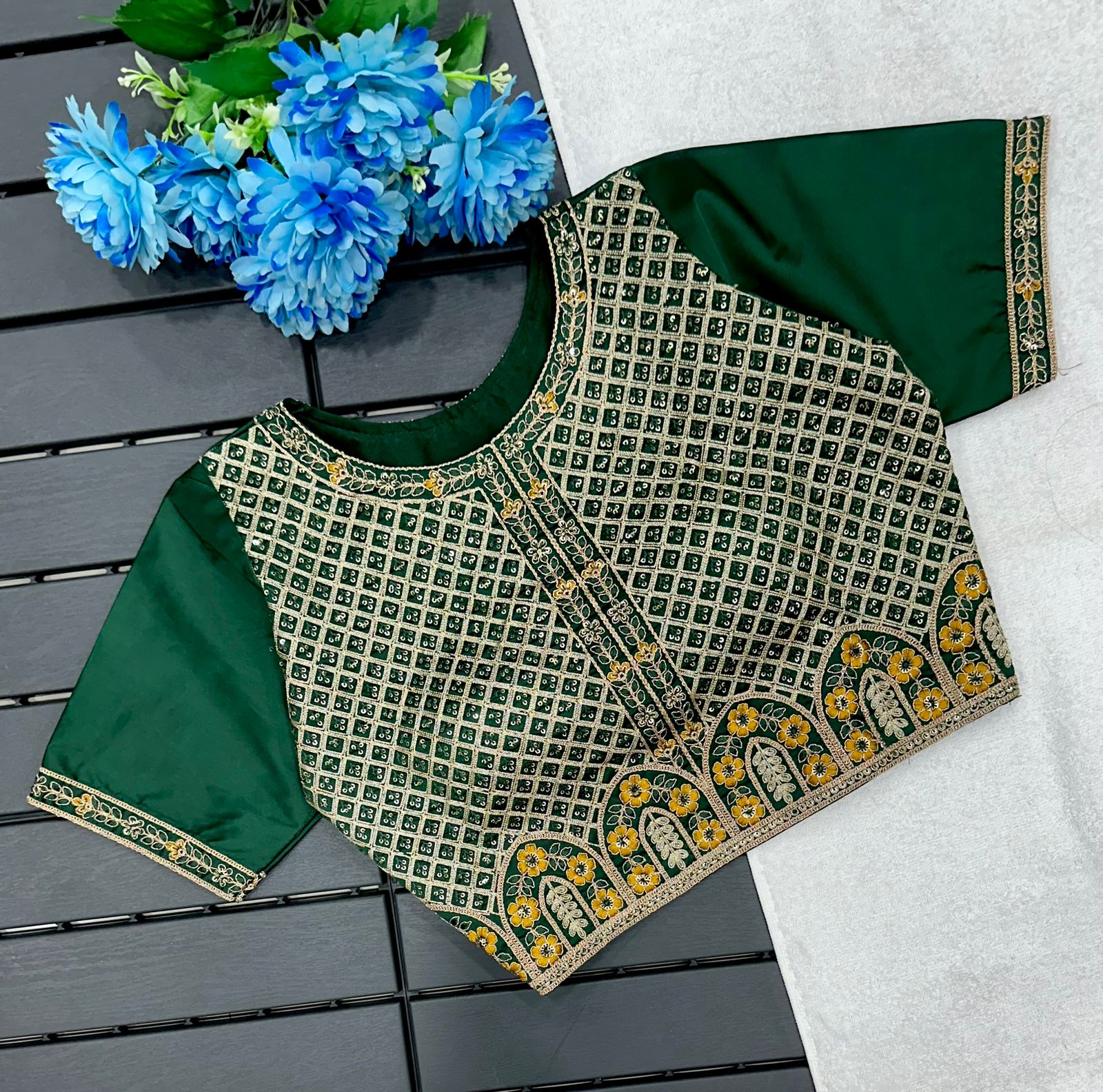 Beautiful Designer Havy Embrodiary Seqance work Blouse