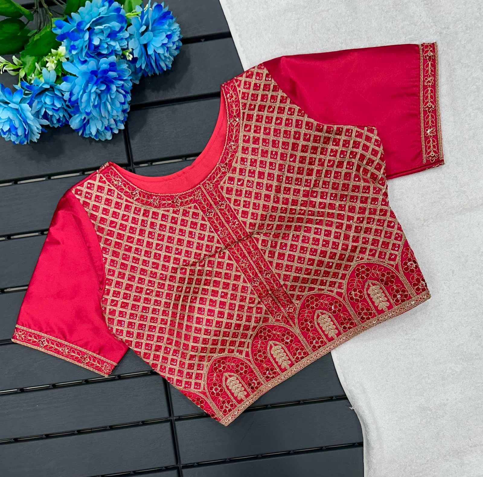 Beautiful Designer Havy Embrodiary Seqance work Blouse