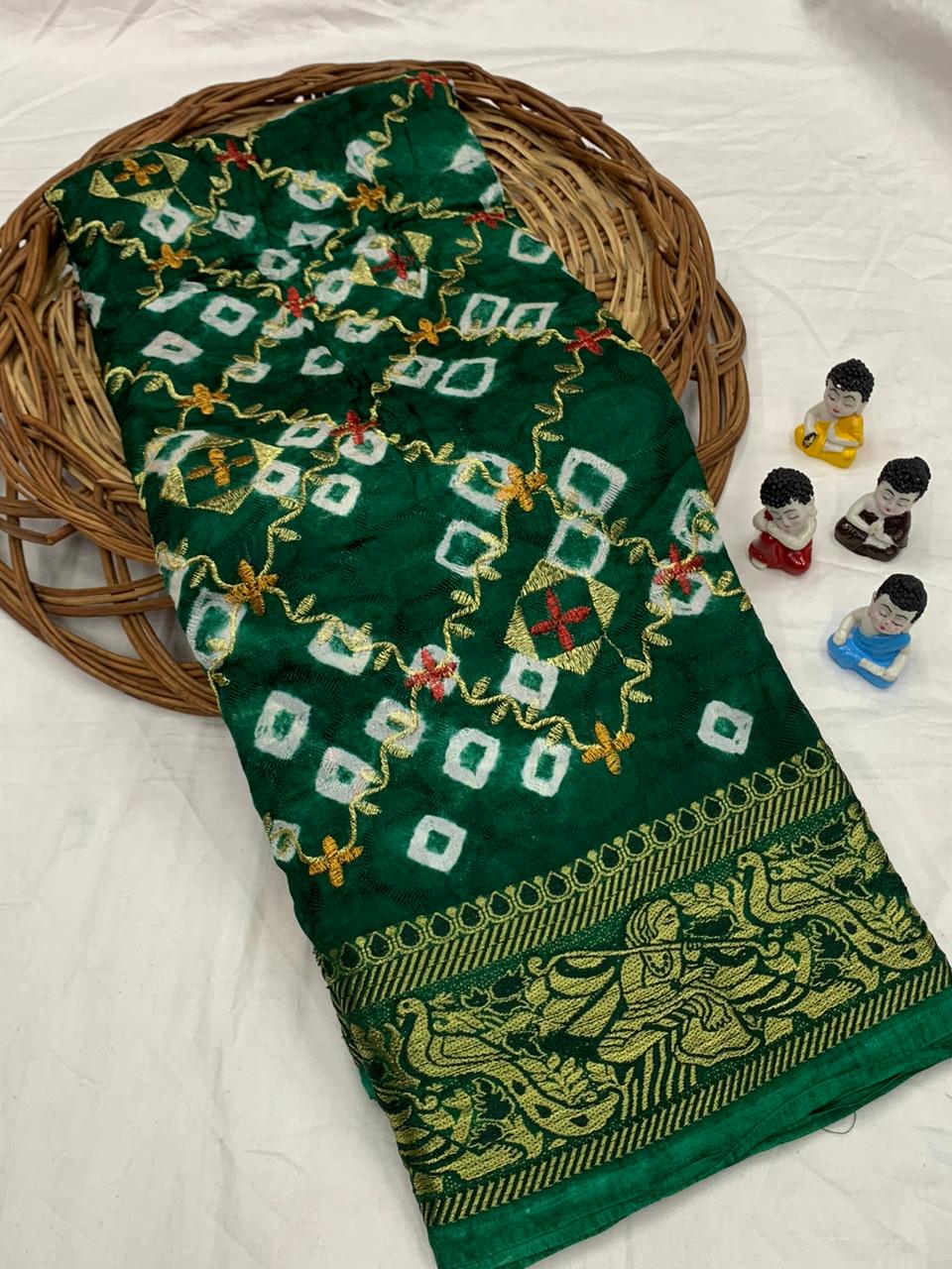 Beautiful Designer Boutique Ghantdi Work Saree