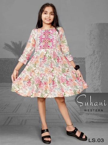 Kid's designer Suhani Western For Children Girl's Wear
