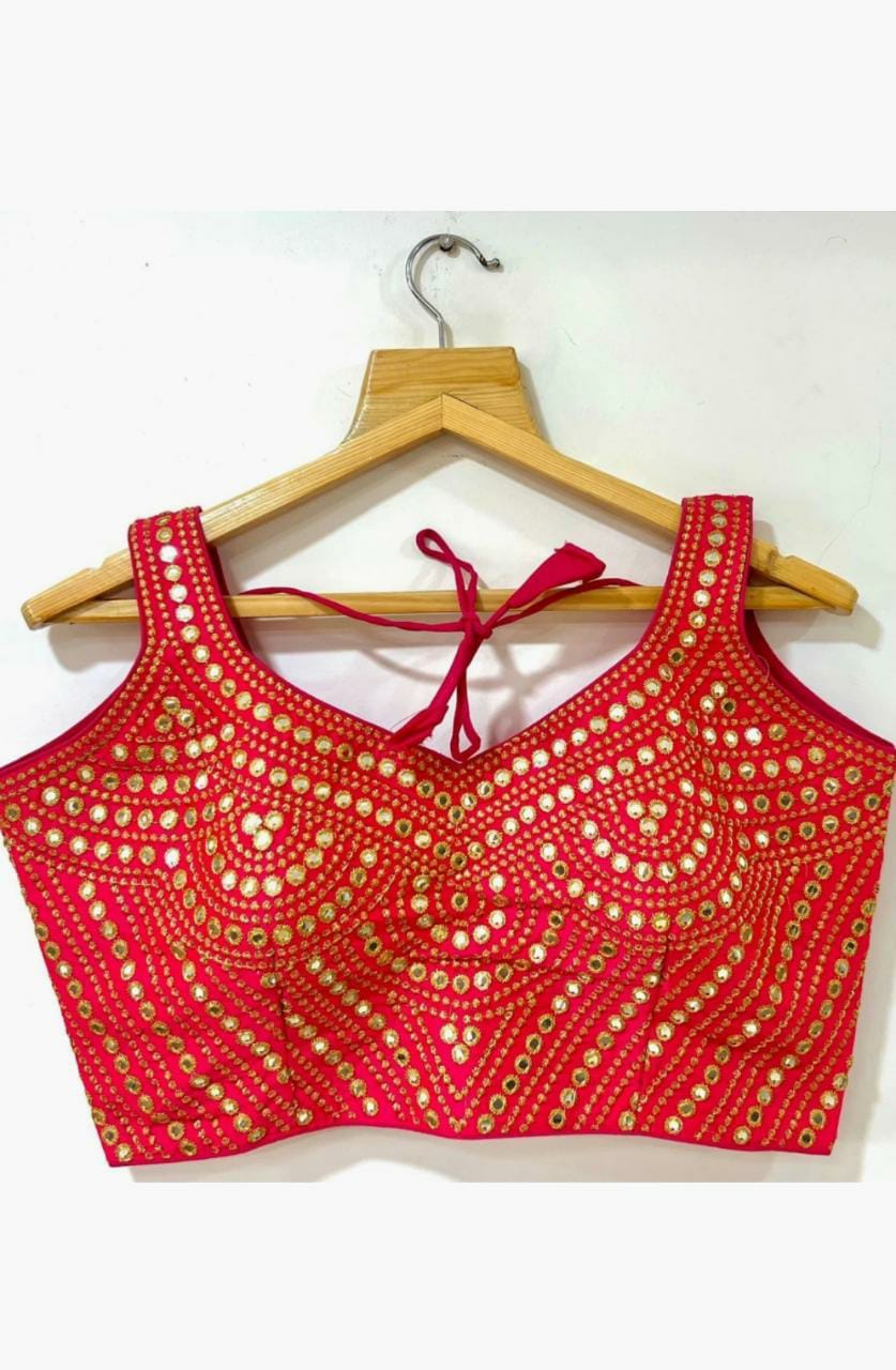 Beautiful Designer Phantom Sequenc Garba Blouse
