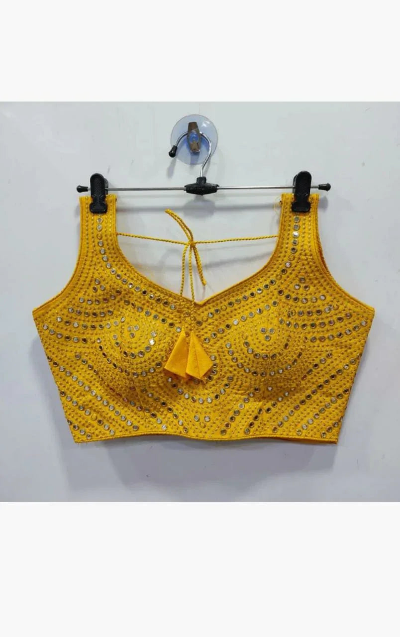Beautiful Designer Phantom Sequenc Garba Blouse