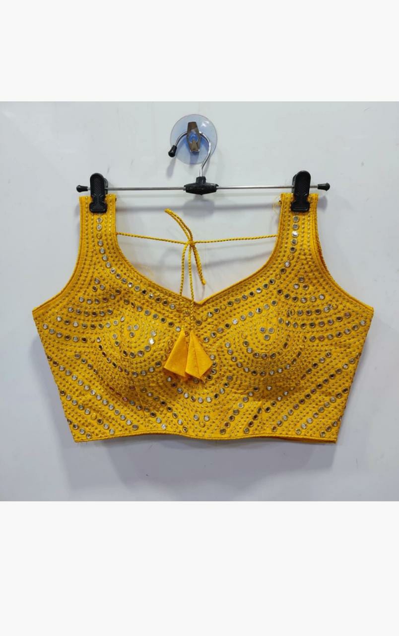 Beautiful Designer Phantom Sequenc Garba Blouse