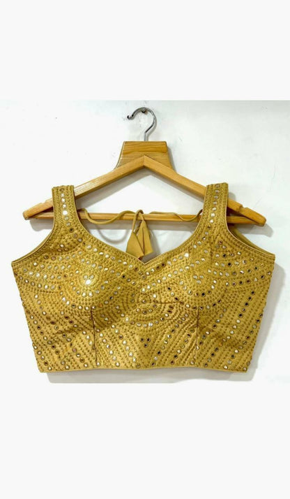 Beautiful Designer Phantom Sequenc Garba Blouse