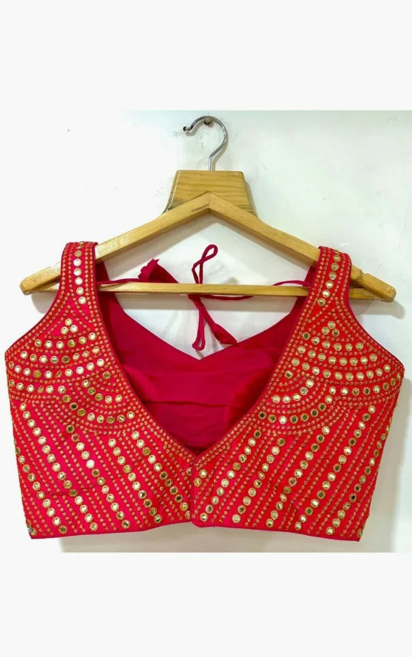 Beautiful Designer Phantom Sequenc Garba Blouse