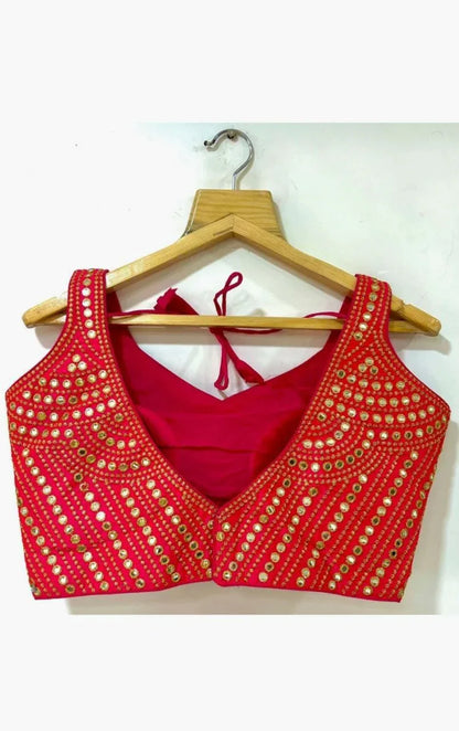 Beautiful Designer Phantom Sequenc Garba Blouse