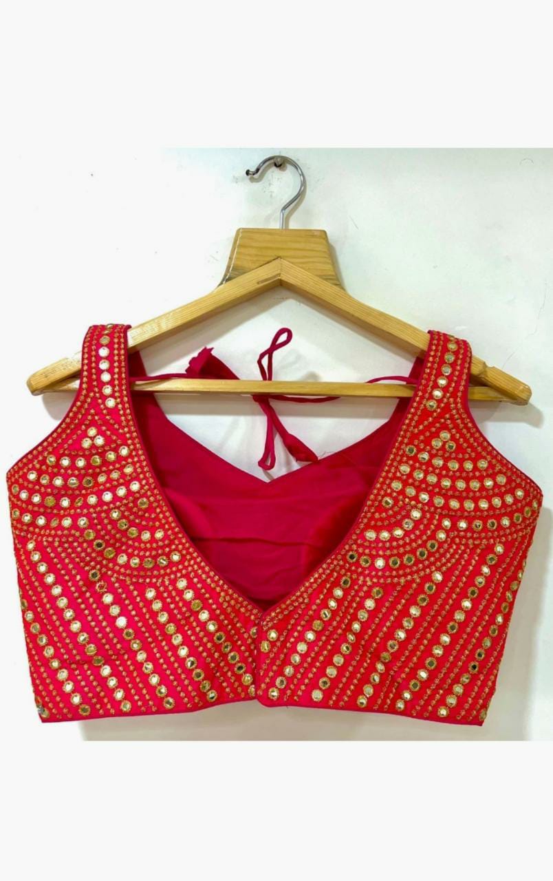 Beautiful Designer Phantom Sequenc Garba Blouse