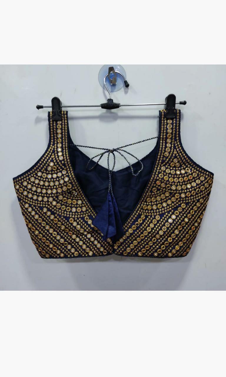Beautiful Designer Phantom Sequenc Garba Blouse