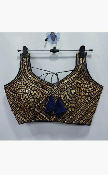 Beautiful Designer Phantom Sequenc Garba Blouse