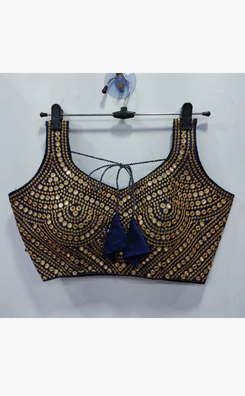 Beautiful Designer Phantom Sequenc Garba Blouse