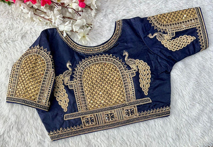 Beautiful Coading work with Hand touch Sequence Blouse