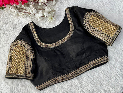 Beautiful Coading work with Hand touch Sequence Blouse