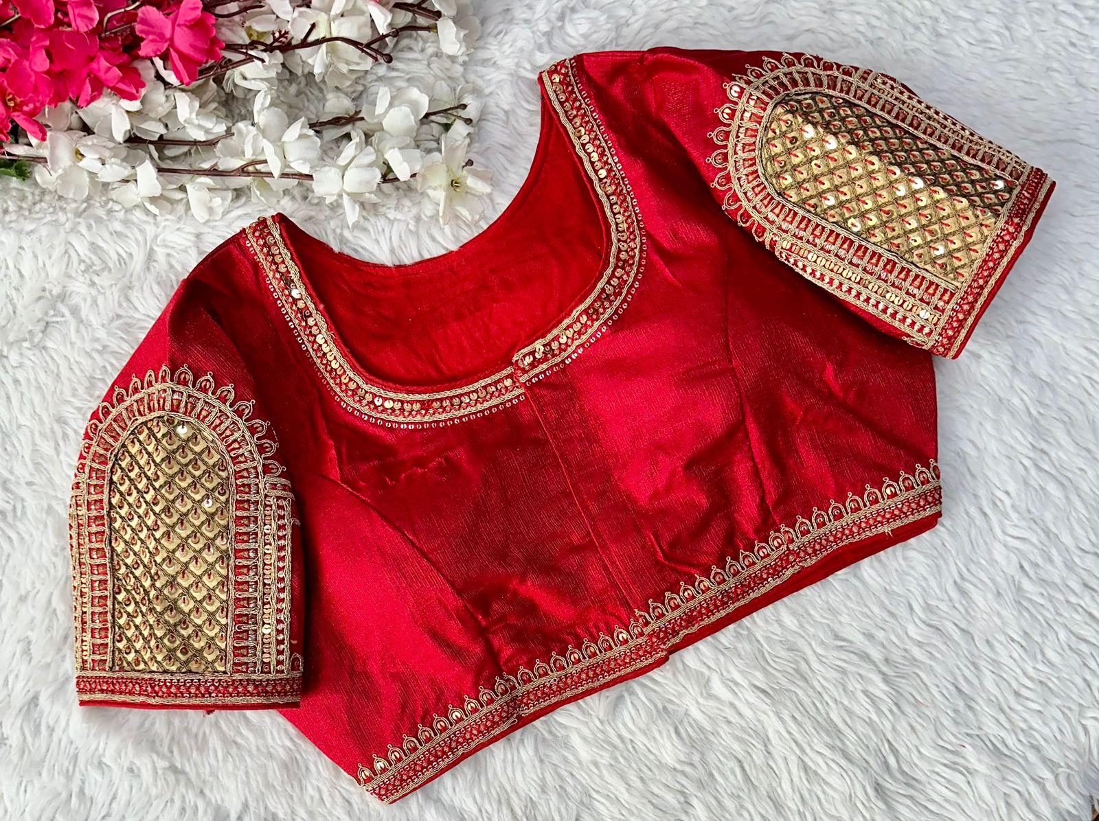 Beautiful Coading work with Hand touch Sequence Blouse