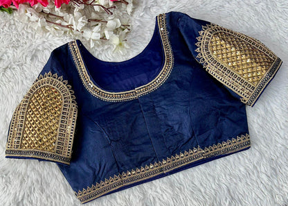 Beautiful Coading work with Hand touch Sequence Blouse