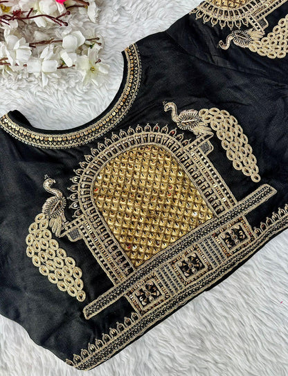 Beautiful Coading work with Hand touch Sequence Blouse