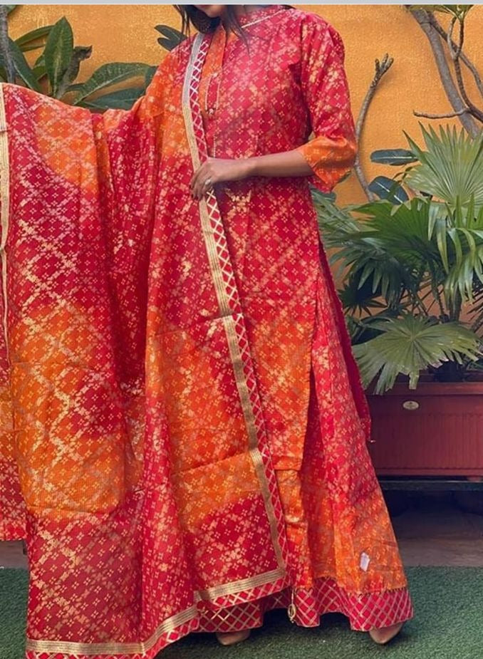 Rajasthani Traditional Bandhej Ghatchola Lehengas Choli