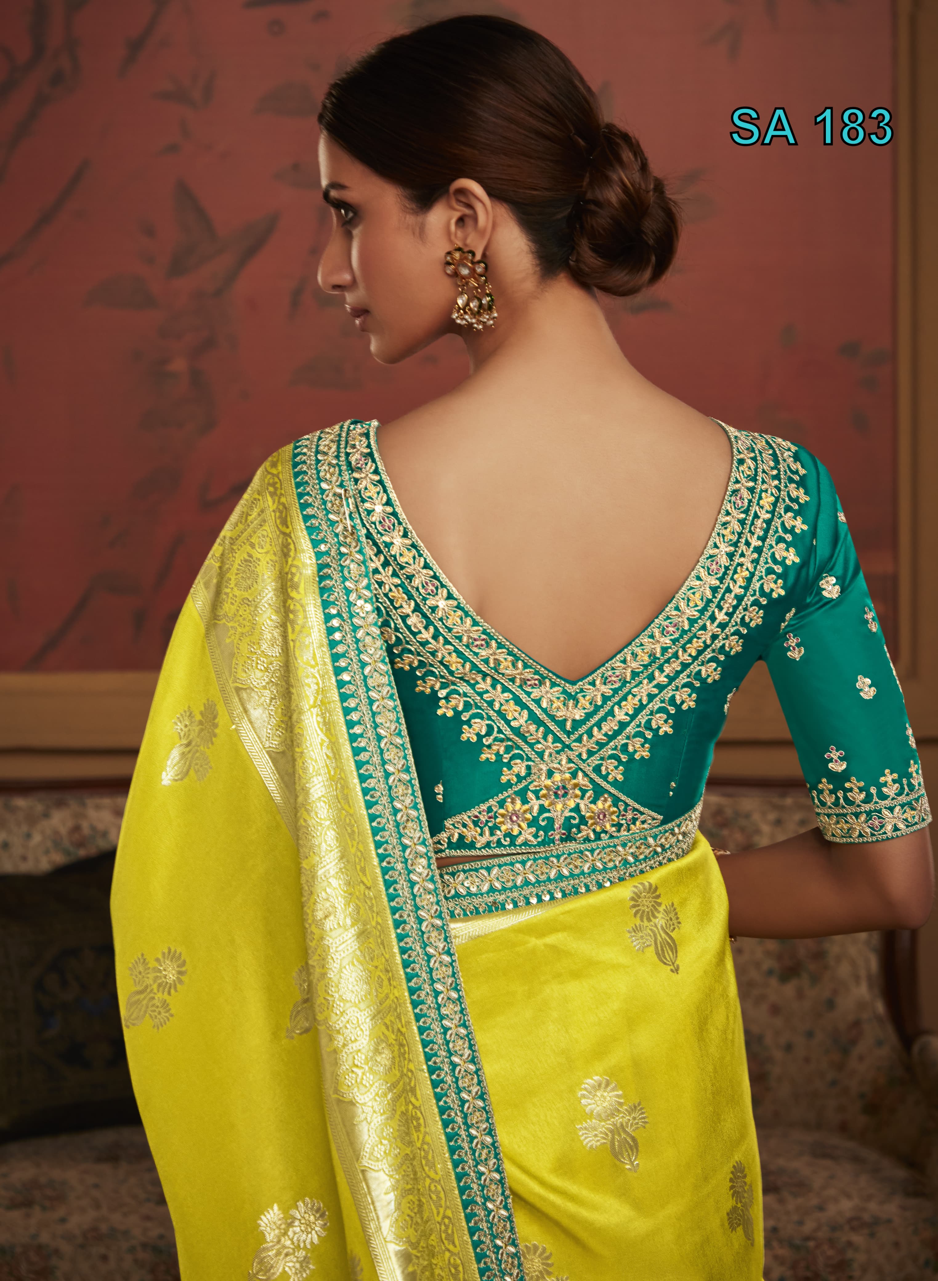 Beautiful Designer Kimora Pure Soft Dola Silk Sindhuri Maharani Silk Wedding Saree 183