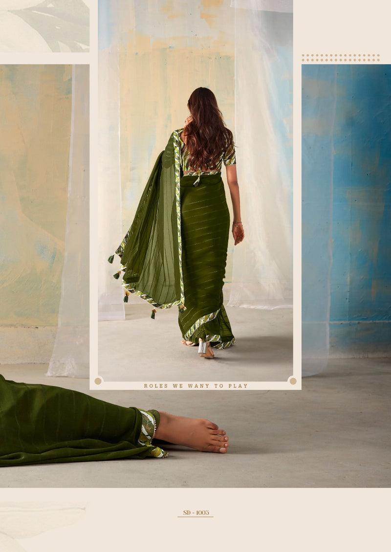 Beautiful Sr Brand Sadi Georgette Fancy Saree