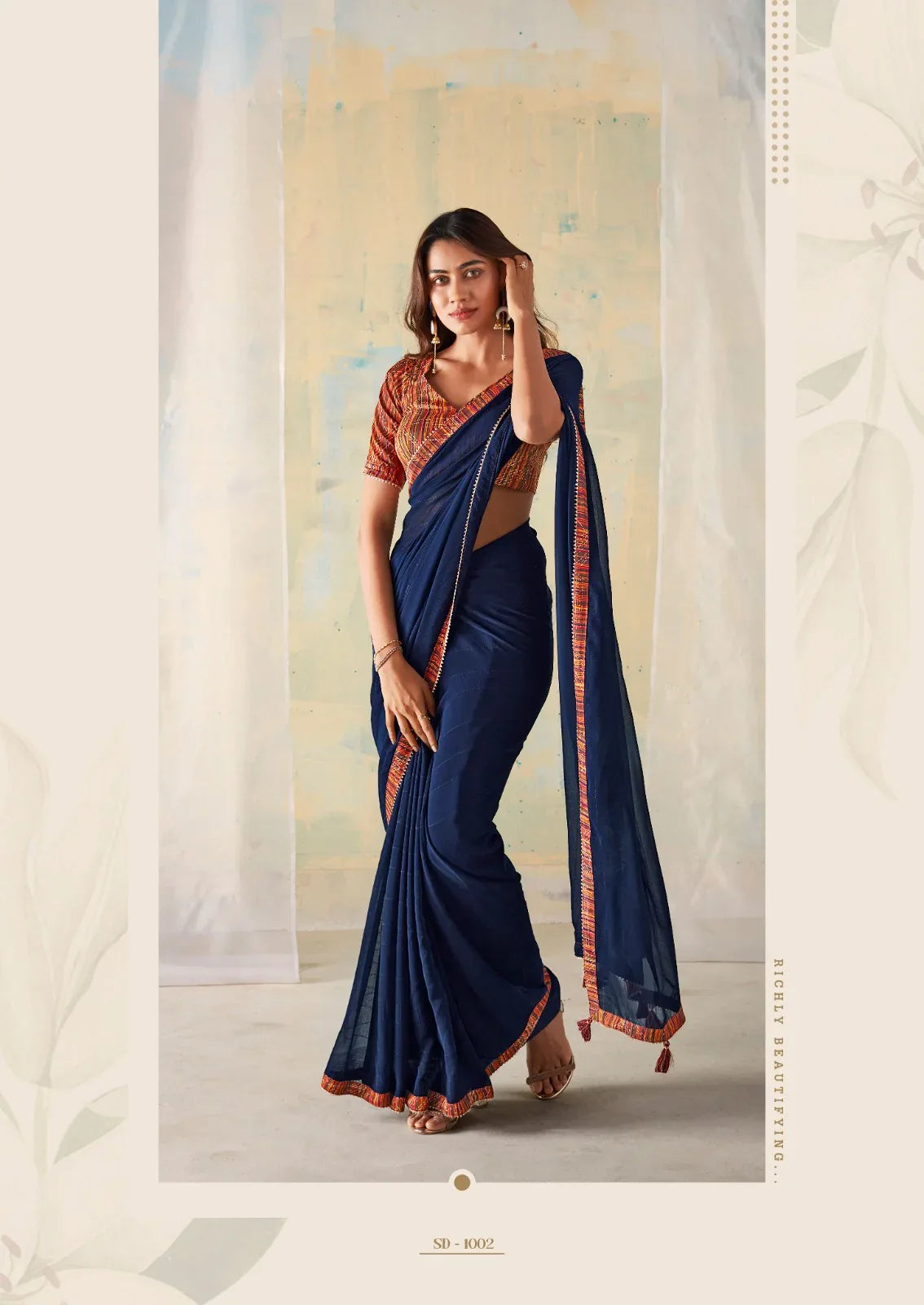Beautiful Sr Brand Sadi Georgette Fancy Saree