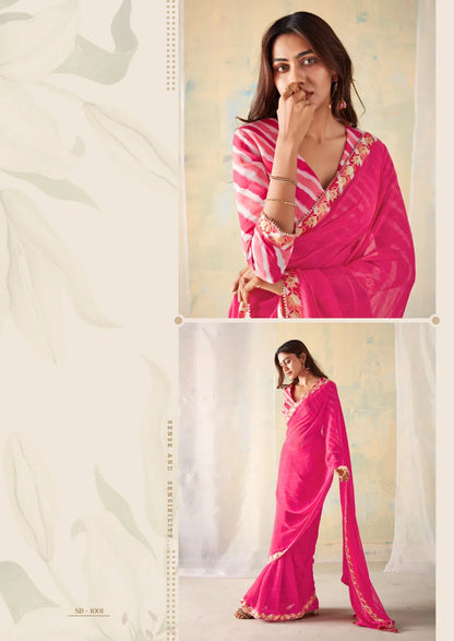 Beautiful Sr Brand Sadi Georgette Fancy Saree