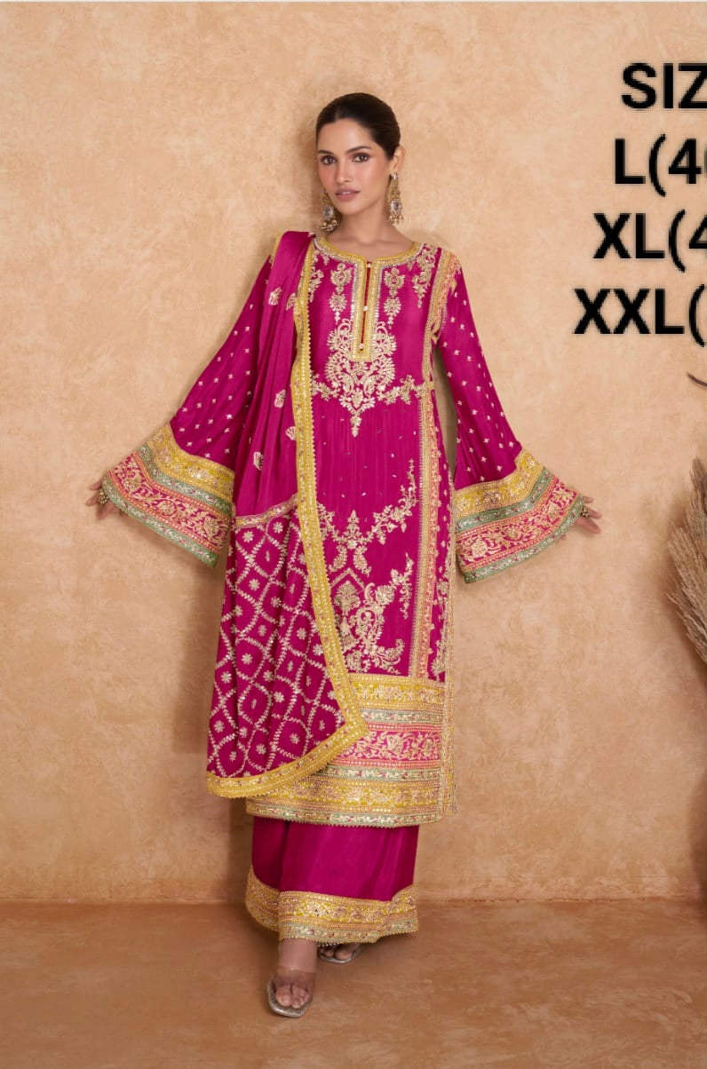 Gulkayra Vedika Real Chinon Readymade Salwar Suit