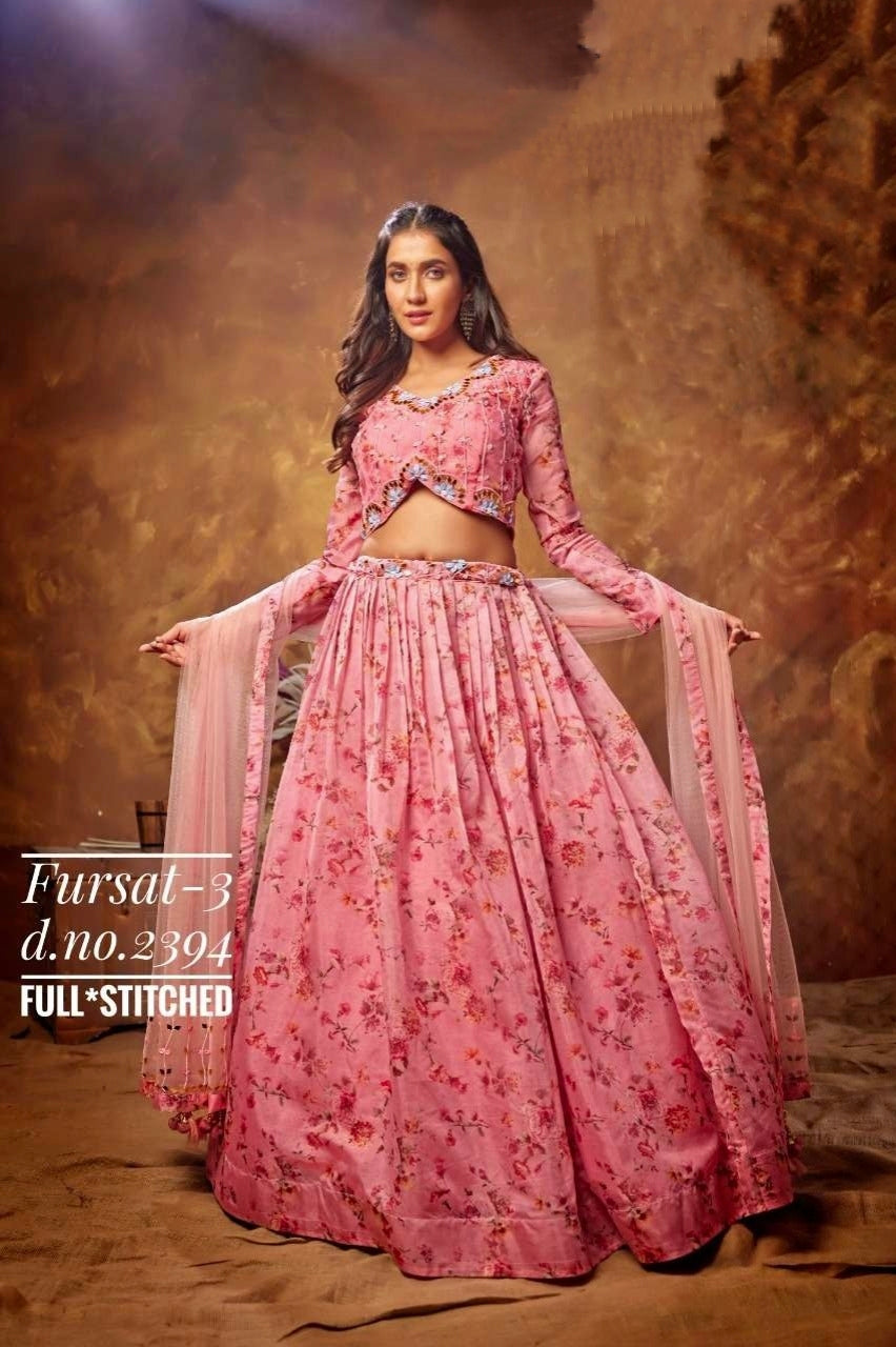 Party Wear Designer Floral Printed Lehenga Choli