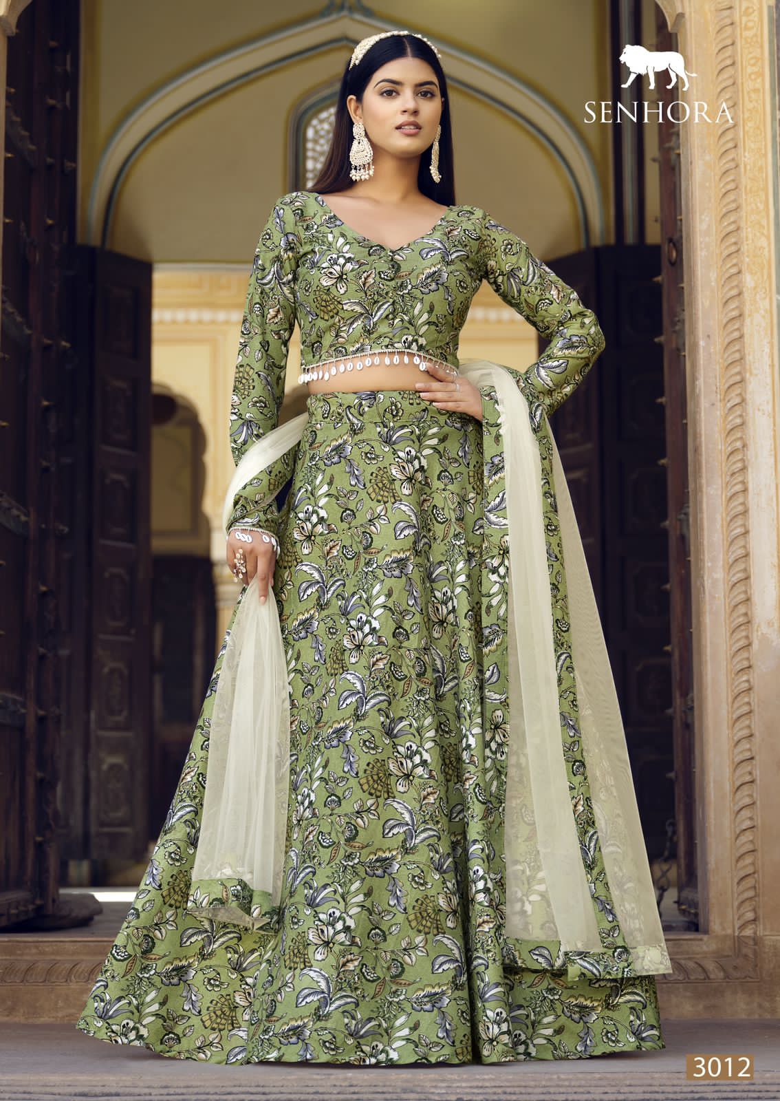 Senhora Titlee Floral Print Lehenga Choli 3012