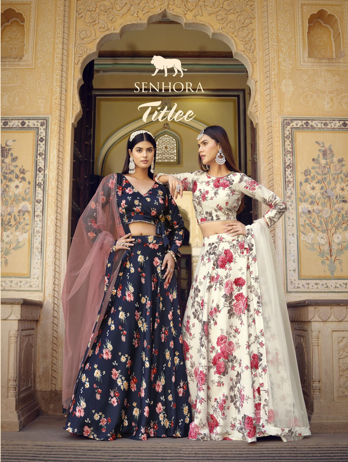 Senhora Titlee Floral Print Lehenga Choli 3014