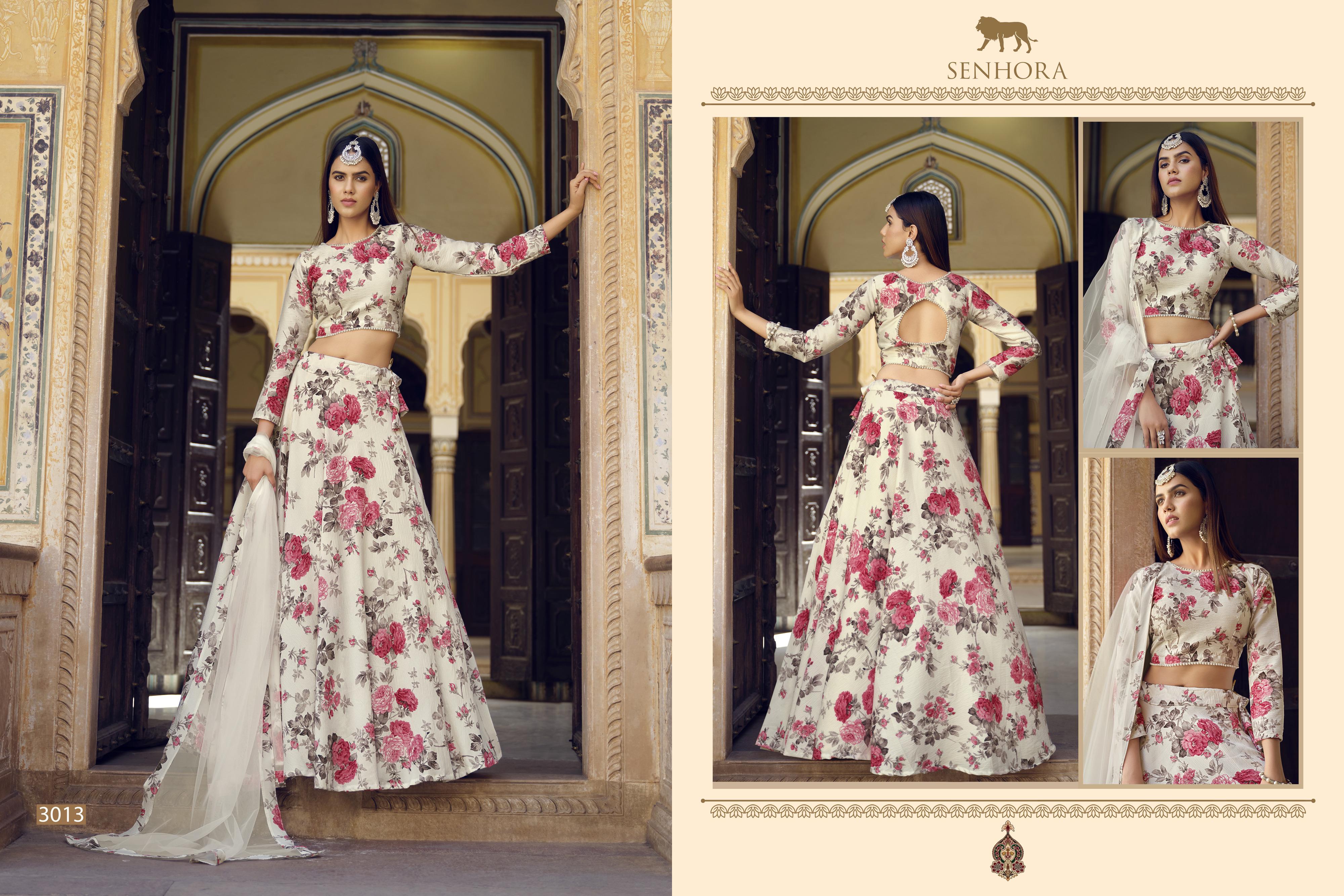 Senhora Titlee Floral Print Lehenga Choli 3013