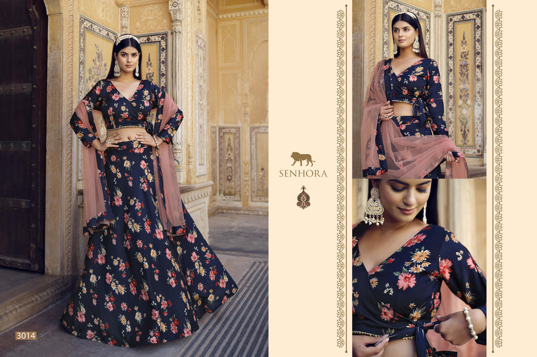 Senhora Titlee Floral Print Lehenga Choli 3014