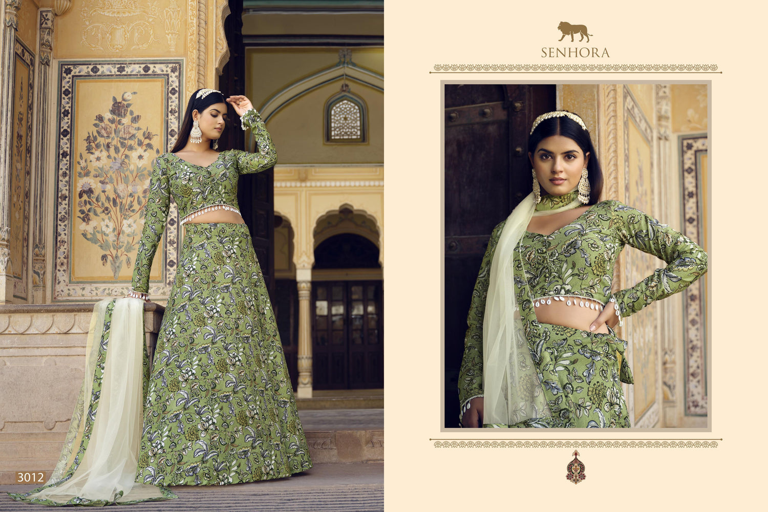 Senhora Titlee Floral Print Lehenga Choli 3012