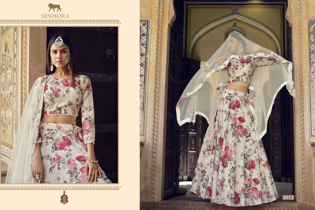 Senhora Titlee Floral Print Lehenga Choli 3013