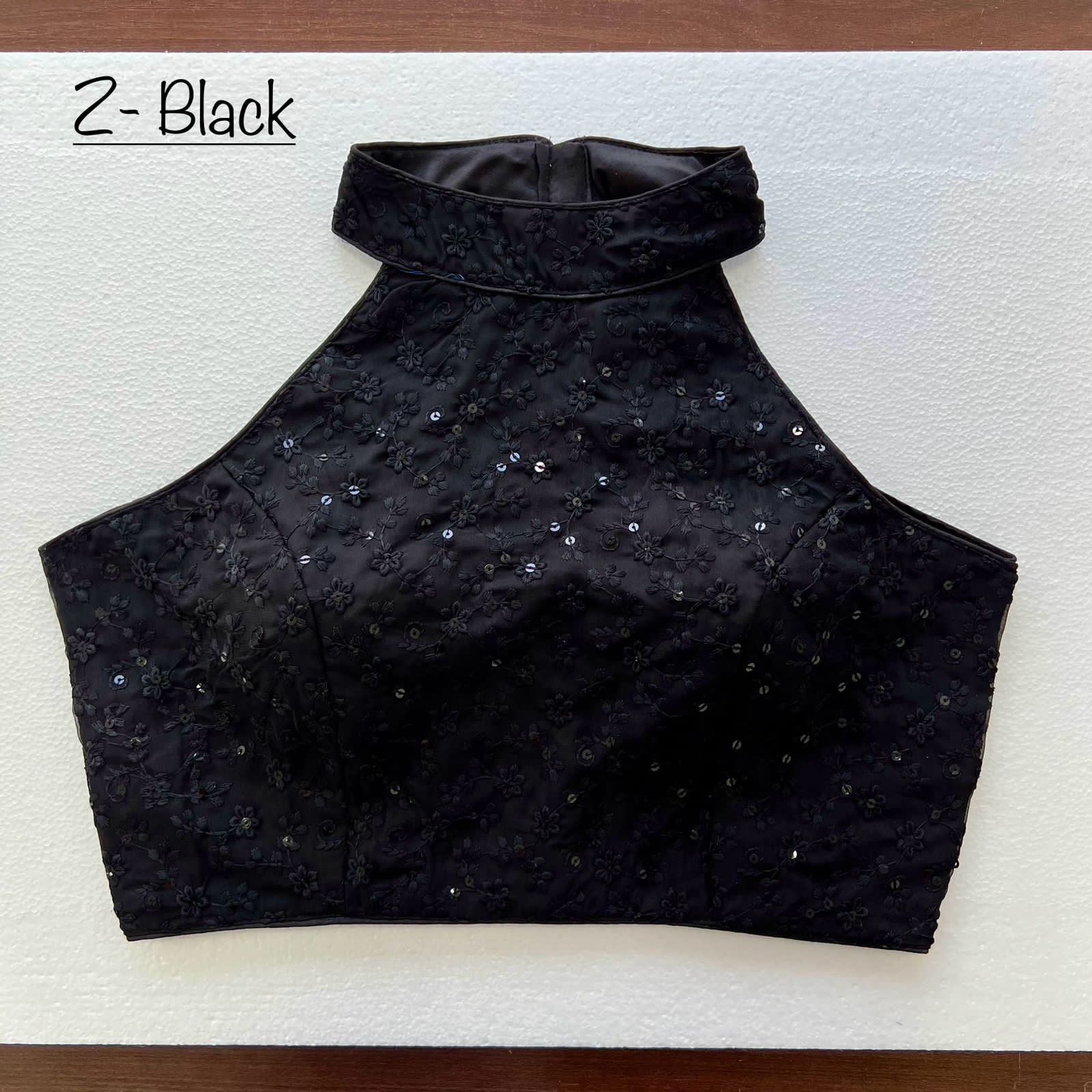 Designer Party Wear Karwa Chauth Chikan Work Halter Neck Special  Desginer Blouse