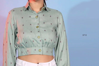 New Party Wear Exclusive Stitched Indo Western Top Collection