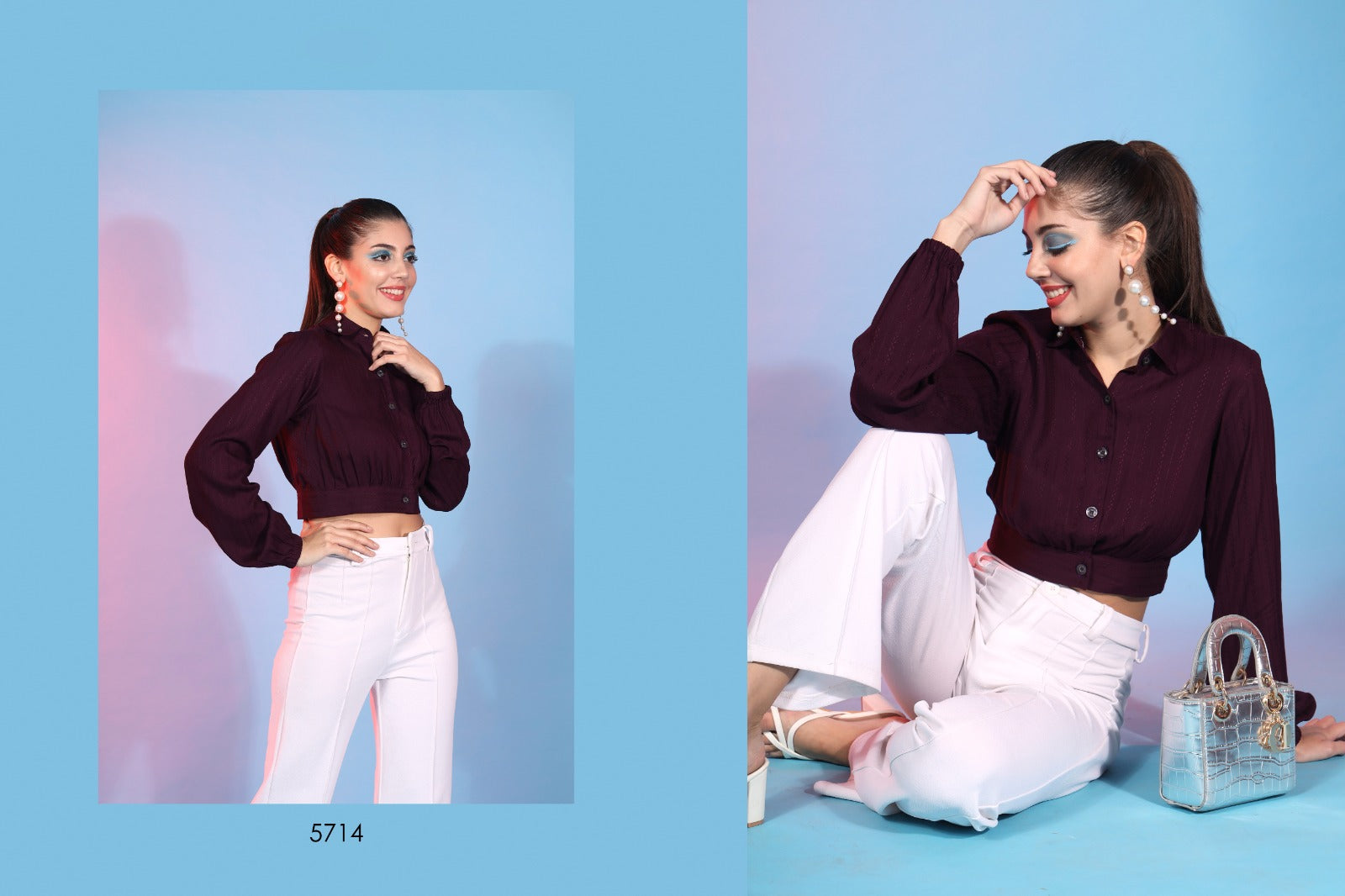 New Party Wear Exclusive Stitched Indo Western Top Collection