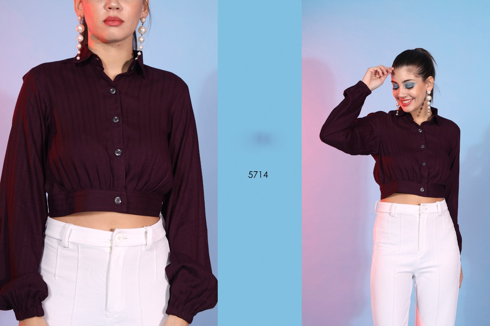 New Party Wear Exclusive Stitched Indo Western Top Collection