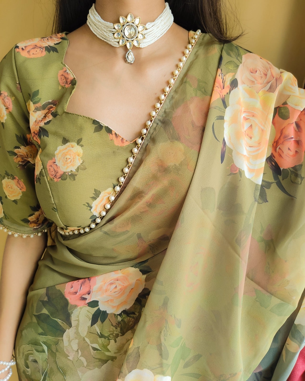 Beautiful Designer Georgette Printed Saree