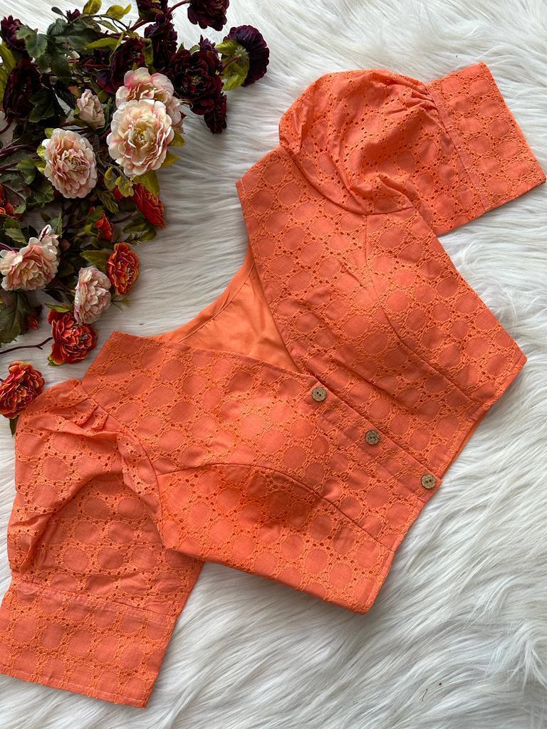 Beautiful Designer Pure Cotton Hakoba Blouse