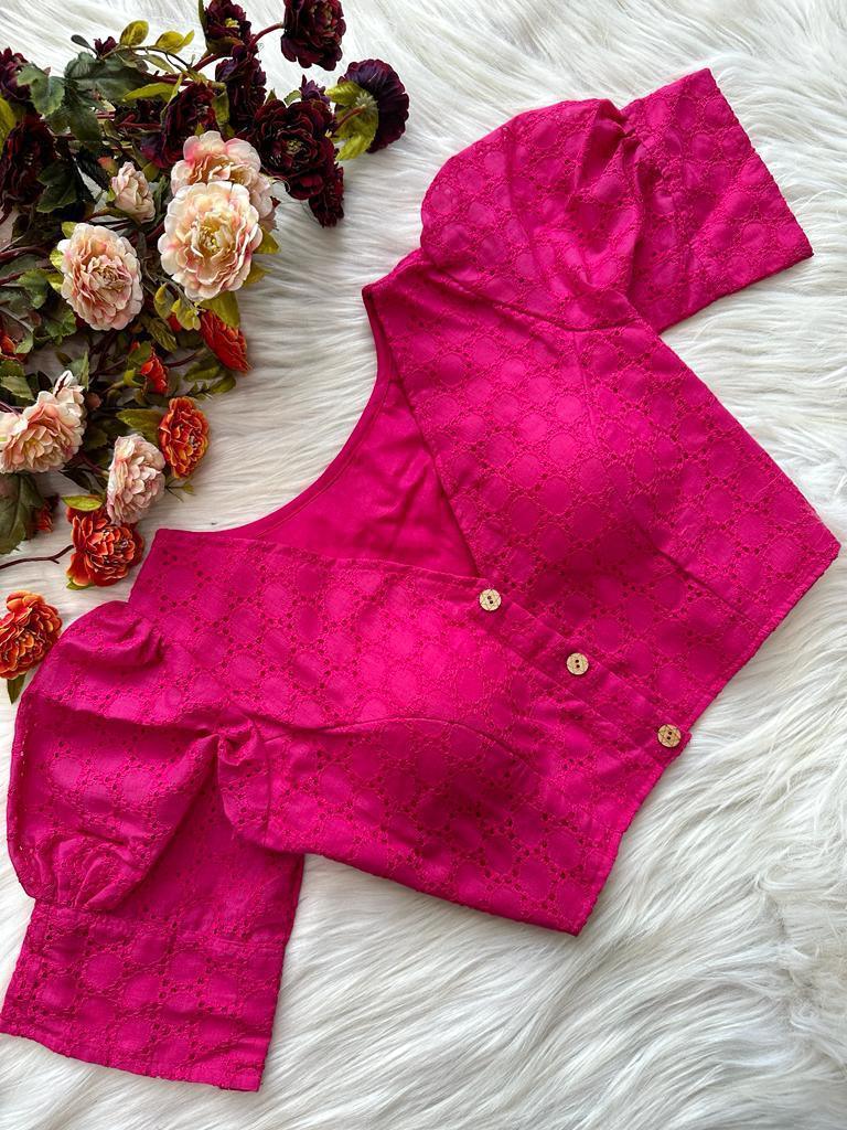 Beautiful Designer Pure Cotton Hakoba Blouse