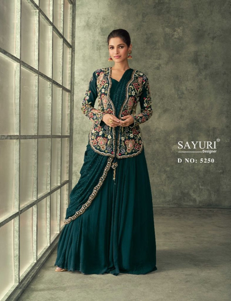 Sayuri Designer Evergreen Function Wear Readymade Long Dresses Catalog