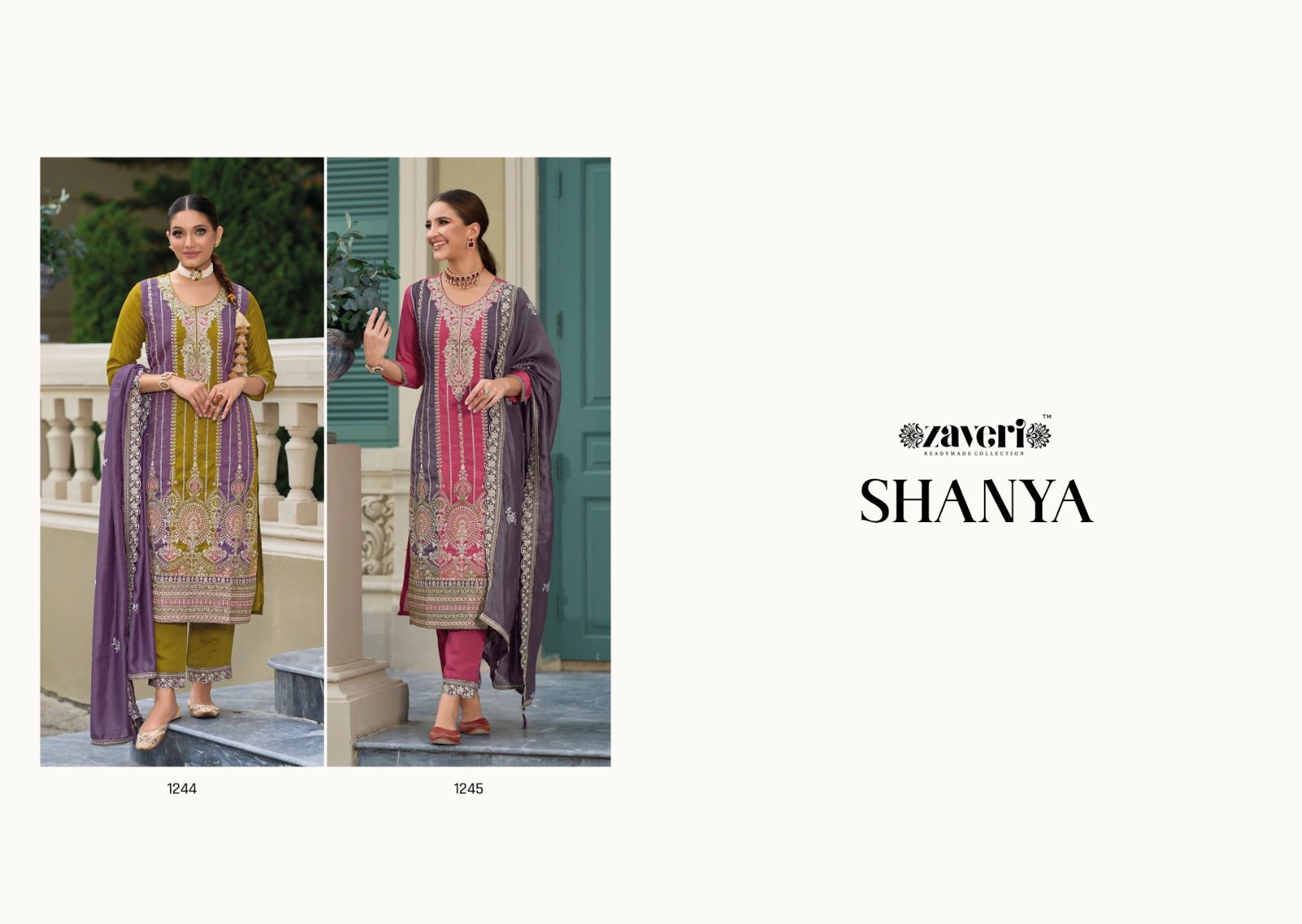 Eba Lifestyle Zaveri Shanya Silk with Embroidery work designer Suits collection