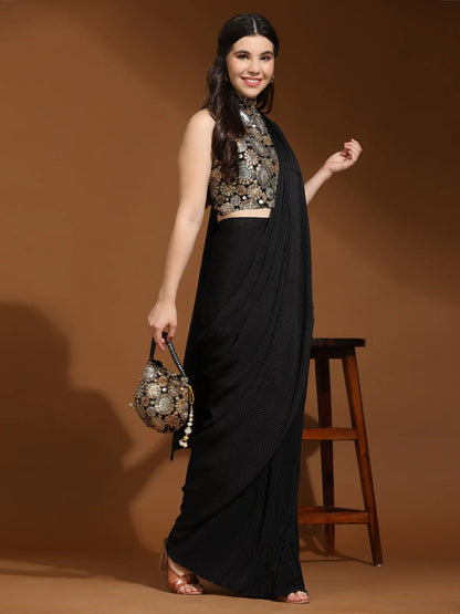 Beautiful Designer Party Wear Ready to Wear Saree Design No 10931