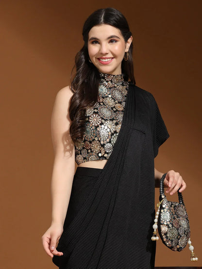 Beautiful Designer Party Wear Ready to Wear Saree Design No 10931