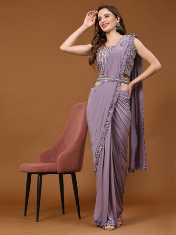 Beautiful Designer Party Wear Ready to Wear Saree Design No 101997