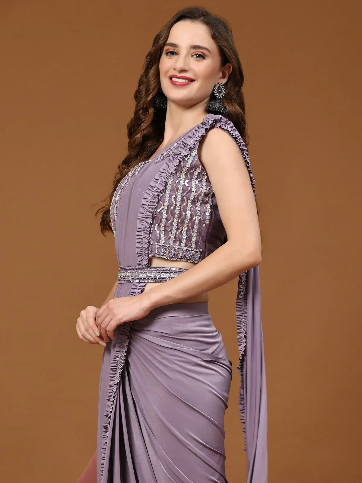 Beautiful Designer Party Wear Ready to Wear Saree Design No 101997