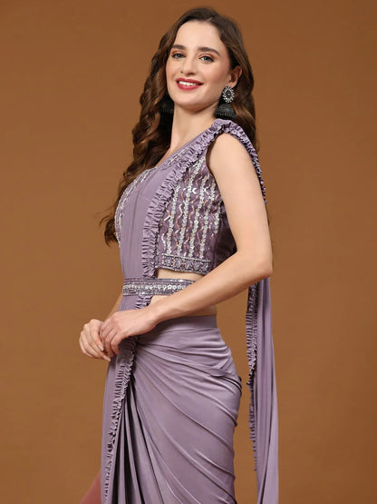 Beautiful Designer Party Wear Ready to Wear Saree Design No 101997