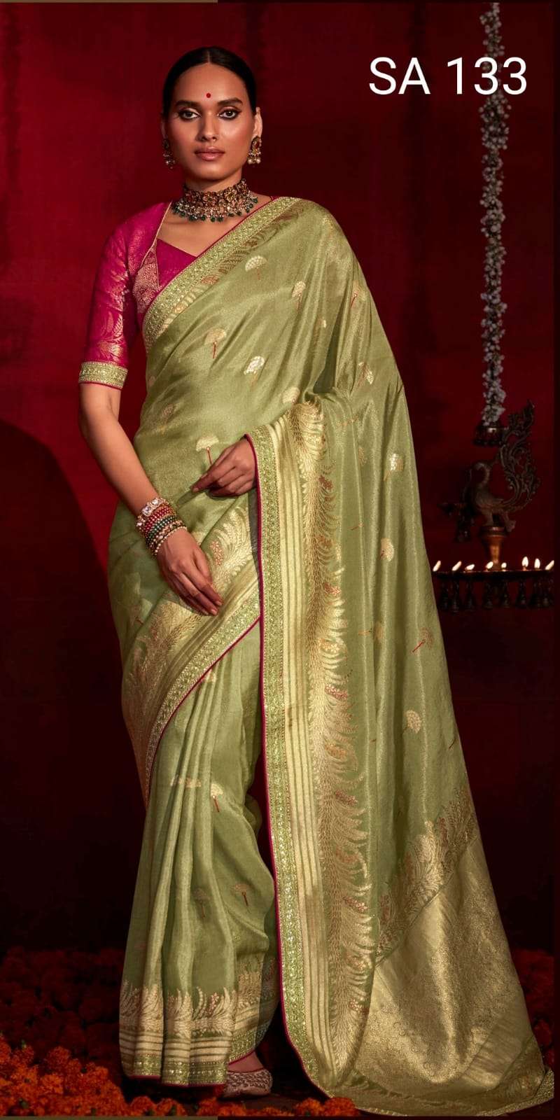 Kimora Sindhuri Ektara Khadi With Soft Ektara Silk Saree Collection SA 133
