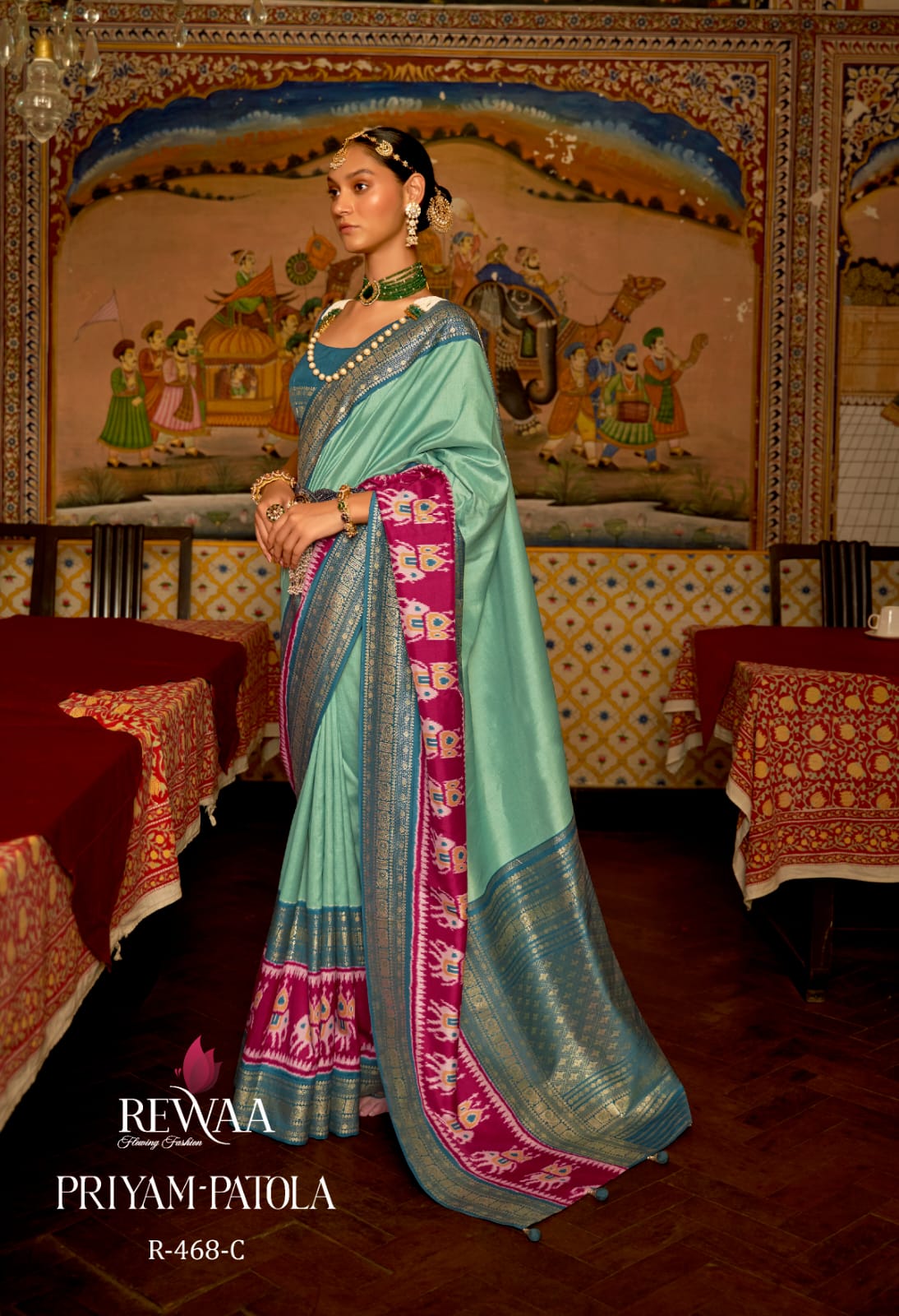 Rewaa Priyam Patola Pure Designer Silk Saree